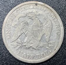 1866 S Seated Liberty Half Dollar 50c Circulated picture