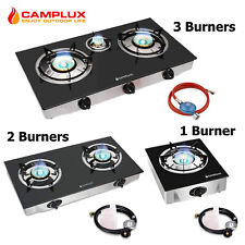 Camplux Portable Gas Cooktop 3 Burners Propane LPG Camping Stove Stand Outdoor picture