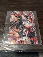 Marvel comics original art Alex Ross print X-Force 9x6 Deadpool Cable Domino  picture