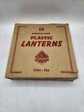 Vintage Bradford Unbreakable Lantern Plastic Barrel Xmas Tree Ornaments #700 picture
