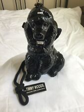 Timmy Woods Beverly Hills Black Poodle Purse Handbag Excellent condition picture