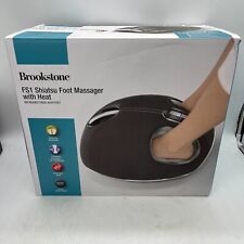 Brookstone B-FMS-1000HJ FS1 Shiatsu Foot Massager w/ Heat - Black / Gray NEW  picture