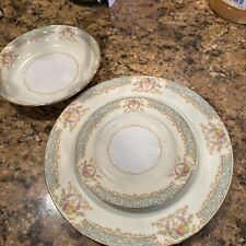 Vintage 1940s Noritake 38 Pc China Set; Dinner Plate, Salad Plate, Soup Bowls picture