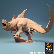 KARCHAR TYRANT ROARING Deepkin Shark Squig Beast D&D RPG Proxy Lord of the Print picture