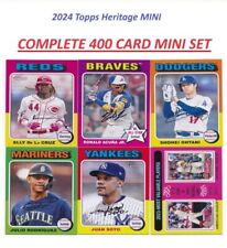 2024 Topps Heritage Baseball MINI Complete 400 Card Base MINI Set picture