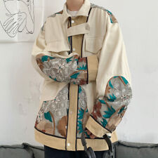 Mens Embroidery Loose Chinese Style Design Fashion Coat Tops Jackets  picture