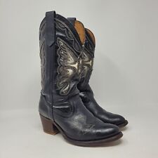 Miss Capezio Boots Womens 6.5 Black Leather Western Cowboy Heeled picture