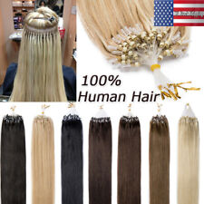 Micro Ring loop Tip Silicone Beads Link Indian Remy Human Hair Extensions100-200 picture