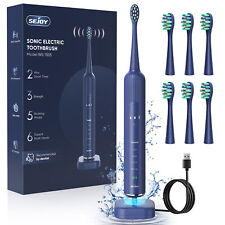 SEJOY Sonic Electric Toothbrush for Adults 5 Mode&3 Intensity Wireless Charging picture