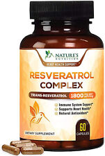 Resveratrol Capsules 1800mg Natural Antioxidant, Anti Aging, Anti Inflammatory picture