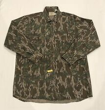 Vintage MOSSY OAK The First Perfect Camouflage Camo Hunting Button Up Shirt USA picture