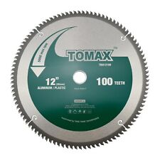 TOMAX 12-Inch 100 Tooth TCG Aluminum and Non-Ferrous Metal Saw Blade with 1-I... picture