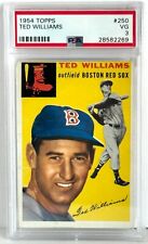 1954 Topps Ted Williams #250 Vintage MLB Baseball Card Graded Beckett PSA 3 picture