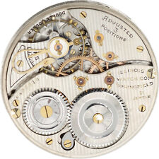Antique 12s Illinois 21 Jewel Mechanical Pocket Watch Movement Grade 274 fRepair picture