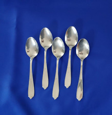 Farberware Indonesia Casselberry Stainless Flatware 5 Oval Soup Spoons  picture