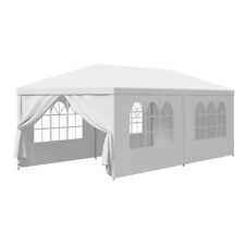 10 x 20' Outdoor Gazebo Party Tent with 6 Side Walls Wedding Canopy Cater Events picture