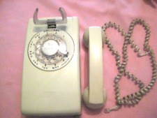 ITT Rotary Dial Wall Telephone Beige Tan 1983 Date picture