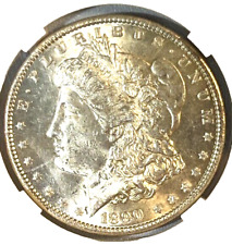 1890 P Morgan Silver Dollar - Choice BU - White Coin -  picture