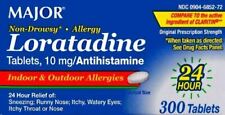 Major Allergy Loratadine 10mg Antihistamine Non-Drowsy Tablets 300 Count 0325 ex picture