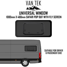 Universal SAFARI POP OUT Window 1000mm x 460mm WITH FLY SCREEN  Van Tek Glass picture