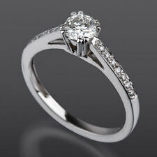 14 Kt White Gold Women's Engagement Ring 1.41Ct Round Cut Lab-Created Diamond picture