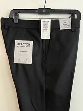 Kenneth Cole Reaction Men's Skinny-Fit Stretch Dress Pants Black 33x30 picture