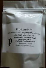 Pure 100g  Monolaurin powder (equivalent to 100x 1000mg) in a metalized pouch. picture