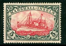 Marshall Islands 1916 Germany 5 Mark Yacht Ship Watermarked Sc #27 Mint X79 picture