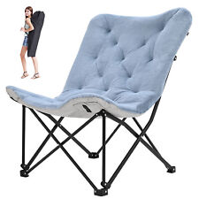Camping Chair Oversized Comfy Saucer Chair Butterfly Chair Folding Living Room picture