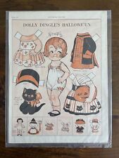 1927 DOLLY DINGLE'S HALLOWEEN DOLL CUT-OUTS BY DRAYTON CAMPBELL KIDS CREATOR picture