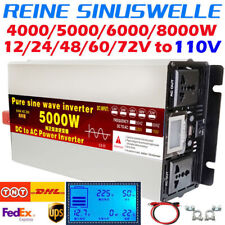 4000W 5000W 8000W 12V 24V 48V 60V 72V to 110V Pure Sine Wave Power Inverter LCD picture