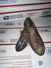 VTG Mini Brown Old Fashioned Baseball Cleats Statue 1004 picture