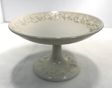 Wedgwood of Etruria & Barlaston Queensware Cream On Cream Footed Compote picture