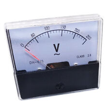 US Stock Analog Panel Volt Voltage Meter Voltmeter Gauge DH-670 0-250V AC picture