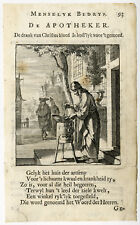 Antique Profession Print-PHARMACIST-Luyken-1694 picture