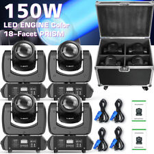 4X 150W Beam 18 Prism LED Moving Head RGBW DMX Stage Light DJ Disco Party & Case picture