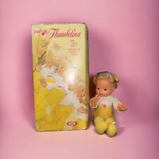 Vintage Ideal Doll Wake Up Thumbelina Doll With Box Vintage Ideal Doll 1970s picture