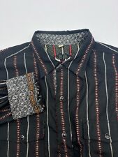 Scully Men's Western Pearl Snap Front Western Shirt - Size M Embroidery picture
