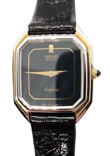 Vintage 1982 Seiko Quartz Exceline Gold Plated Women's Watch Wristwatch 1980's picture