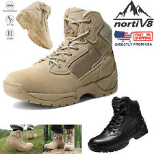 NORTIV 8 Men's Military Tactical Boots Motorcycle Combat Ankle High Work Shoes picture