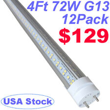 T8 LED Tube Lighting 4FT Fluorescent Light Bulbs 72W G13 Bi-Pin 6000K-6500K picture