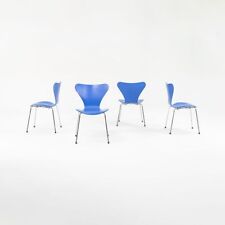 1996 Arne Jacobsen for Fritz Hansen Series 7 Chair in Blue Model 3107 Sets Avail picture