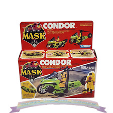 VINTAGE 1985 M.A.S.K. MASK CONDOR MOTORCYCLE / HELICOPTER W/ FIGURE NEW IN BOX picture