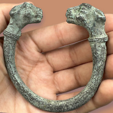 Wonderful Unique Ancient Roman Animal Bronze Bangle picture