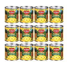 Del Monte MONTE Sliced Pineapple in 100% Juice, Canned Fruit, 12 Pack, 15.25 oz picture