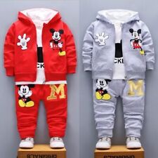 3pc Kid Baby Boy Girl Mickey Hoodie Coat+T shirt+Pants Outfit Casual Clothes Set picture
