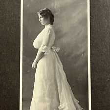 Antique Cabinet Card Photograph Beautiful Busty Young Woman Seattle WA picture
