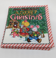 Mary Englebreit A Merry Little Christmas Fabric Panel Cloth Alphabet Book 9