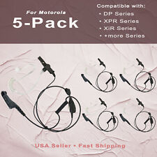5x Acoustic Tube PTT Earpiece for Motorola Radios NNTN8459, XPR7550e MTP850  picture