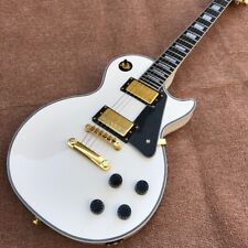 Custom White 6-String Electric Guitar Golden Hardware Free Delivery In Stock picture